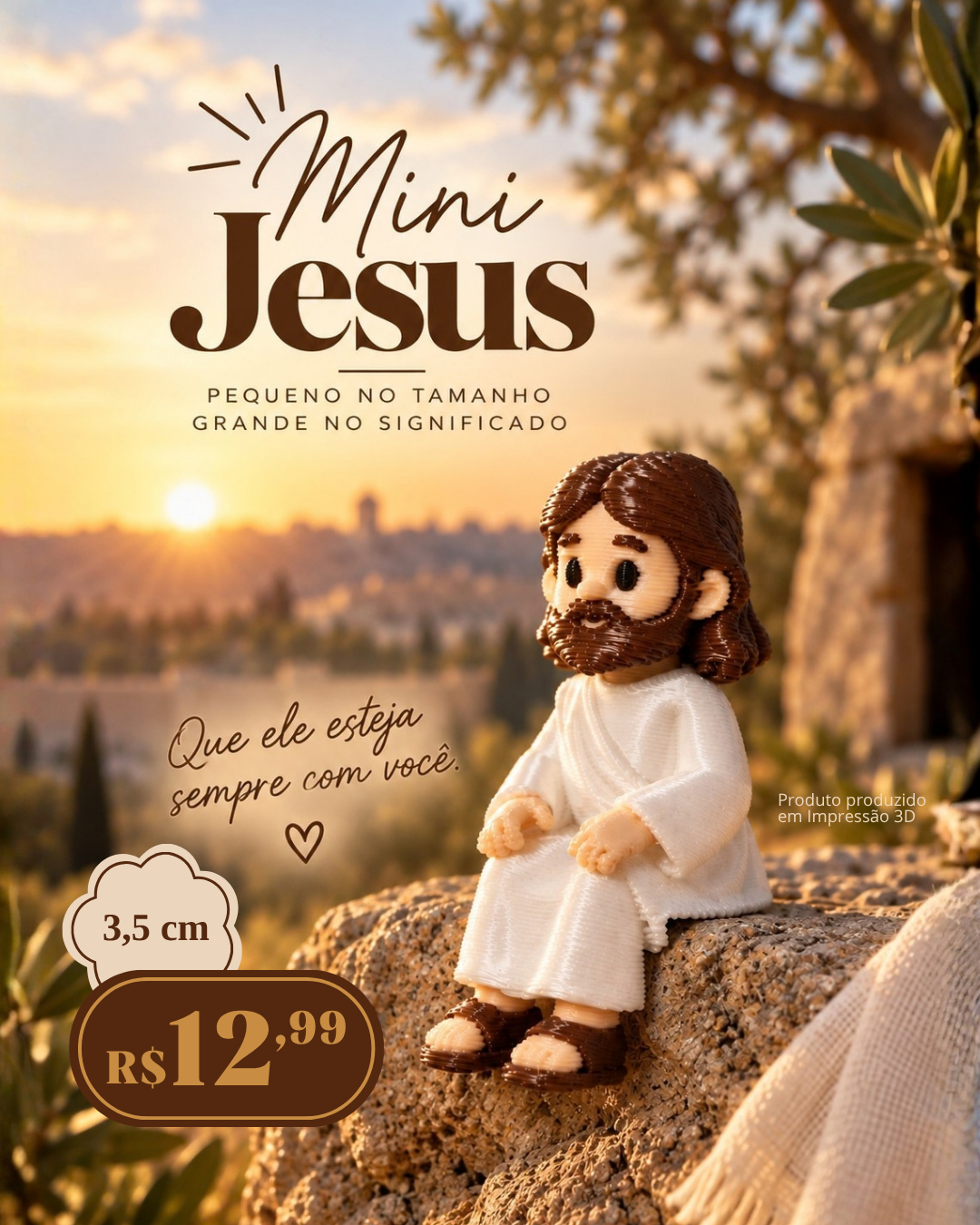 Mini Jesus Cristo em miniatura